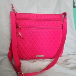 Vera Bradley Fuchsia Quilted Crossbody Bag